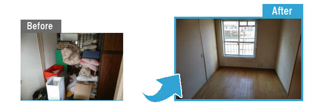 １部屋分まるごとの不用品片付け(愛知県江南市)